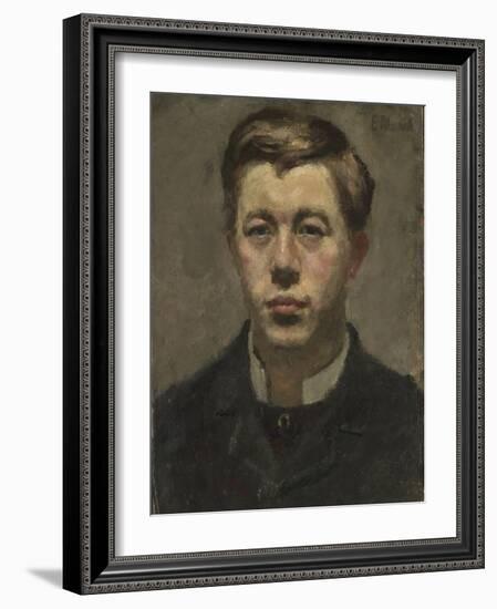 Thorvald Torgersen, 1882 (Oil on Cardboard)-Edvard Munch-Framed Giclee Print