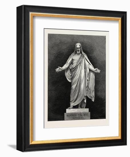 Thorwaldsen's Statue of the Saviour. Karl Albert Bertel Thorvaldsen 1770 1844 Was a Danish Sculptor-null-Framed Giclee Print