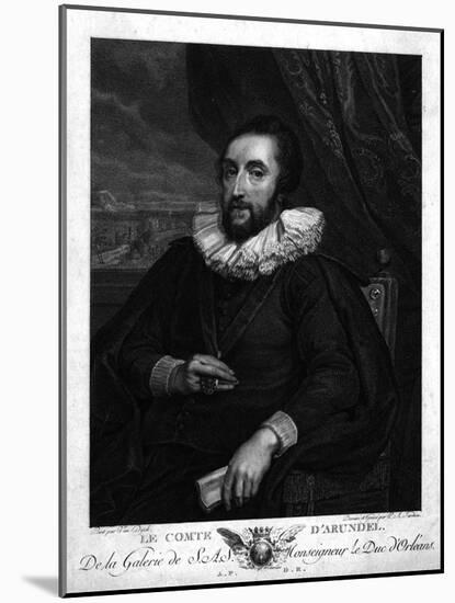 Thos Howard of Arundel-Sir Anthony Van Dyck-Mounted Art Print