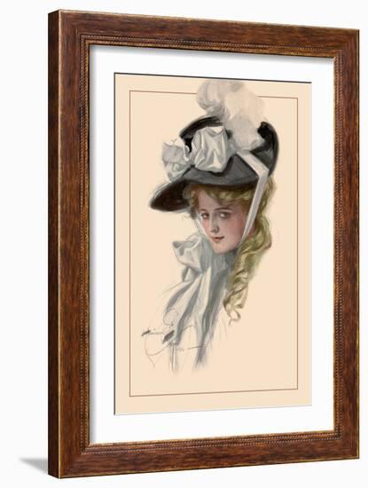 Those Bewitching Eyes-Harrison Fisher-Framed Art Print