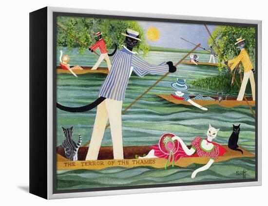 Those Summer Punts-Pat Scott-Framed Premier Image Canvas