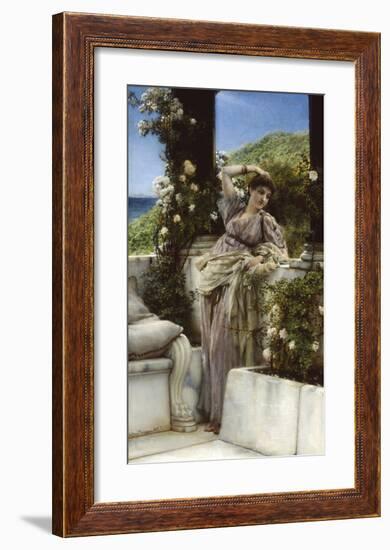 Thou Rose Of All Roses-Sir Lawrence Alma-Tadema-Framed Premium Giclee Print