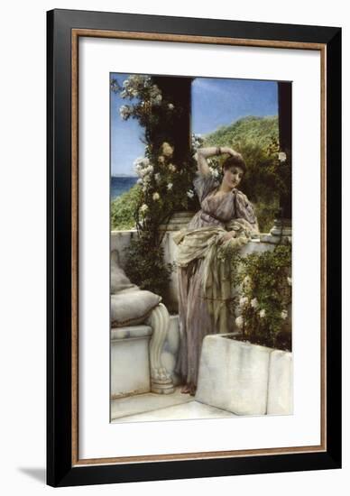 Thou Rose Of All Roses-Sir Lawrence Alma-Tadema-Framed Premium Giclee Print