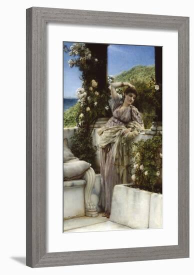 Thou Rose Of All Roses-Sir Lawrence Alma-Tadema-Framed Premium Giclee Print