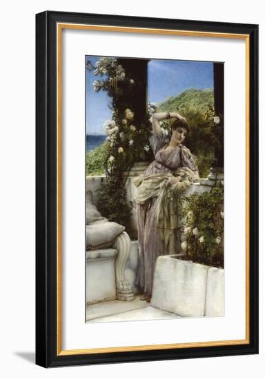 Thou Rose Of All Roses-Sir Lawrence Alma-Tadema-Framed Premium Giclee Print