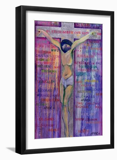 Thou Shalt Not Kill, 2000-Laila Shawa-Framed Giclee Print