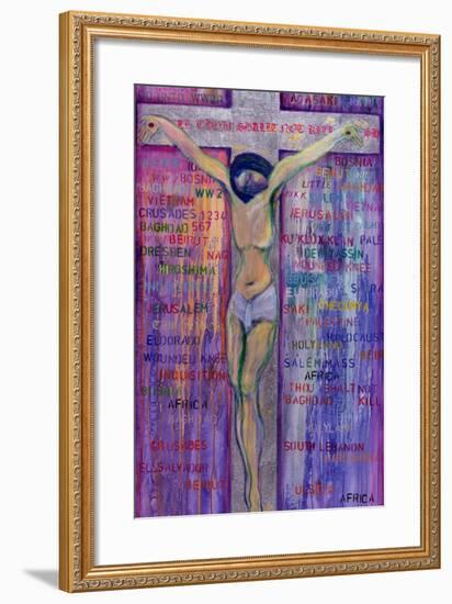 Thou Shalt Not Kill, 2000-Laila Shawa-Framed Giclee Print