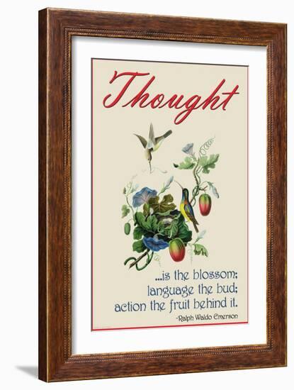 Thought-null-Framed Art Print