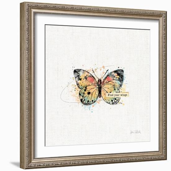 Thoughtful Butterflies II-Katie Pertiet-Framed Art Print