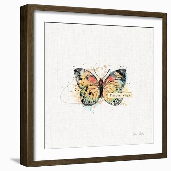 Thoughtful Butterflies II-Katie Pertiet-Framed Art Print