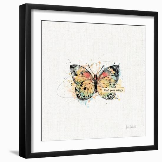 Thoughtful Butterflies II-Katie Pertiet-Framed Art Print