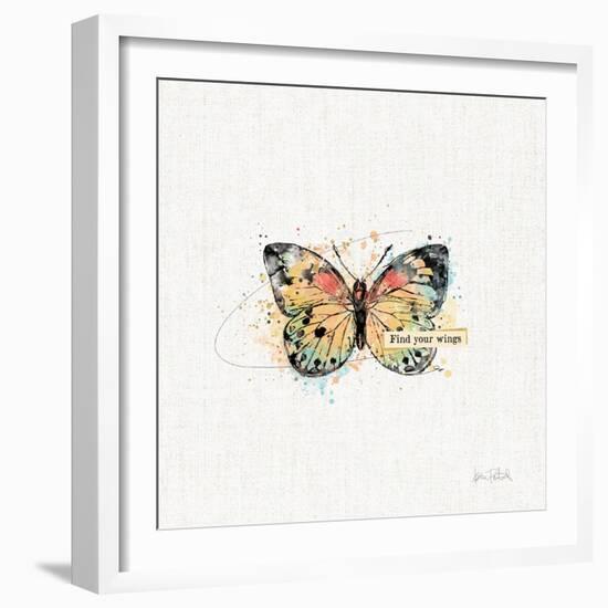 Thoughtful Butterflies II-Katie Pertiet-Framed Art Print