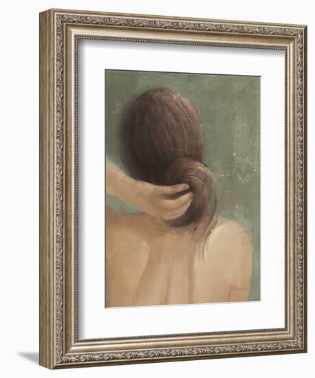 Thoughtful I Neutral Crop-Albena Hristova-Framed Art Print