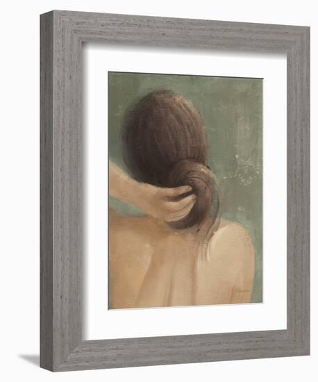 Thoughtful I Neutral Crop-Albena Hristova-Framed Art Print