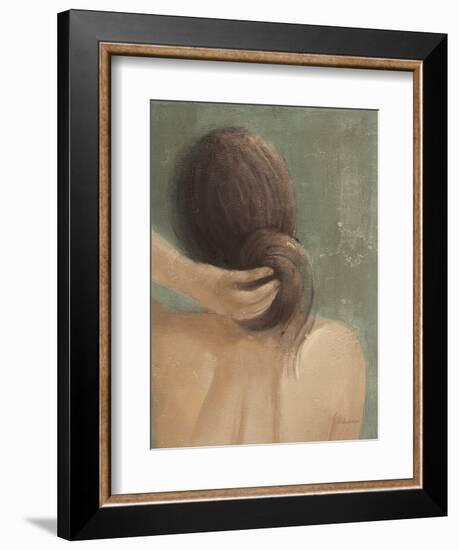 Thoughtful I Neutral Crop-Albena Hristova-Framed Art Print