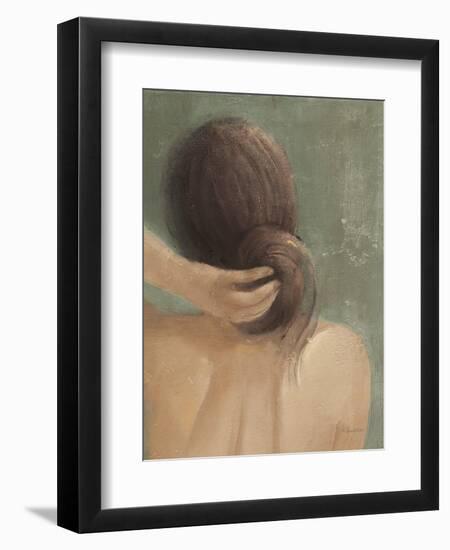 Thoughtful I Neutral Crop-Albena Hristova-Framed Art Print