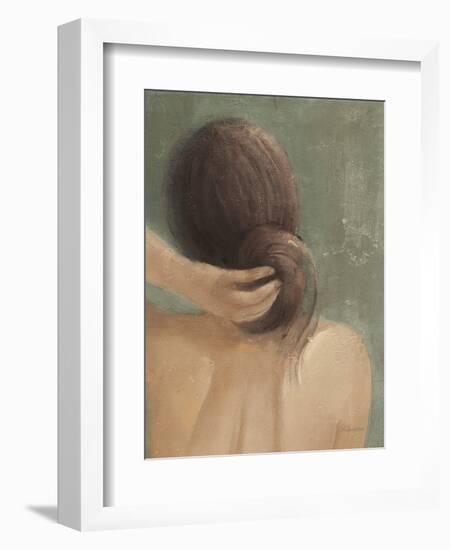 Thoughtful I Neutral Crop-Albena Hristova-Framed Art Print