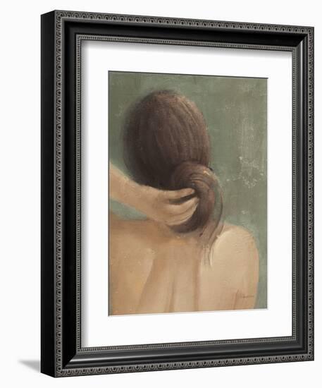 Thoughtful I Neutral Crop-Albena Hristova-Framed Art Print