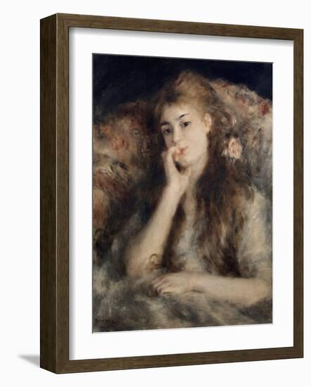 Thoughtful, La Pensee-Pierre-Auguste Renoir-Framed Giclee Print