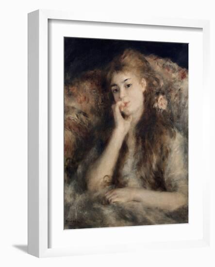 Thoughtful, La Pensee-Pierre-Auguste Renoir-Framed Giclee Print