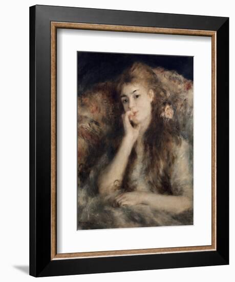 Thoughtful, La Pensee-Pierre-Auguste Renoir-Framed Giclee Print