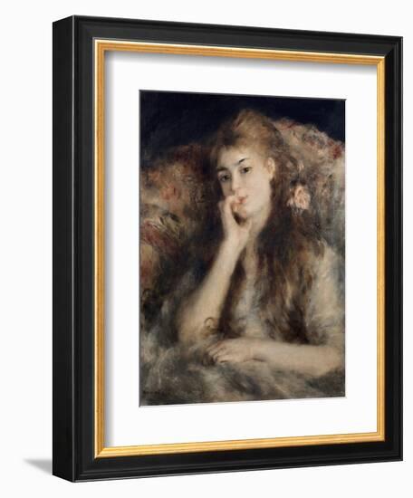 Thoughtful, La Pensee-Pierre-Auguste Renoir-Framed Giclee Print