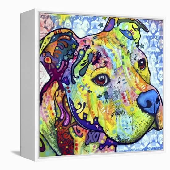 Thoughtful Pit Bull This Years Love 2013 Part 2-Dean Russo-Framed Premier Image Canvas