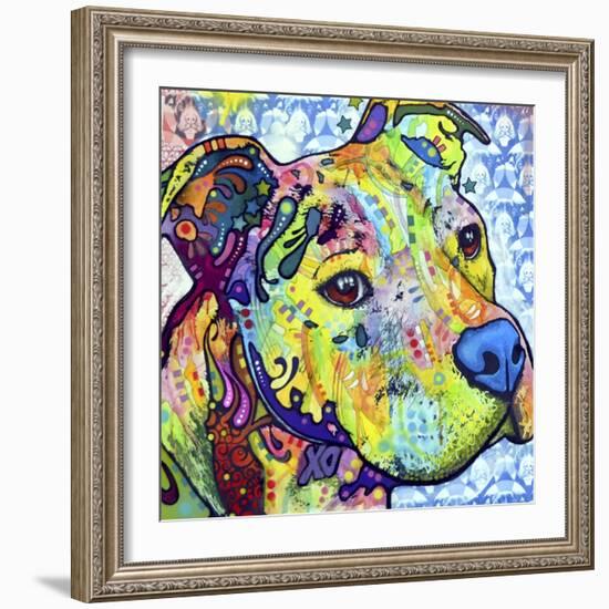 Thoughtful Pit Bull This Years Love 2013 Part 2-Dean Russo-Framed Giclee Print