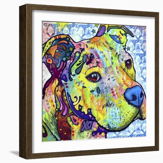 Thoughtful Pit Bull This Years Love 2013 Part 2-Dean Russo-Framed Giclee Print