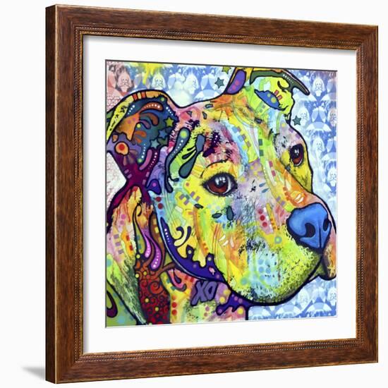 Thoughtful Pit Bull This Years Love 2013 Part 2-Dean Russo-Framed Giclee Print