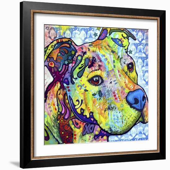 Thoughtful Pit Bull This Years Love 2013 Part 2-Dean Russo-Framed Giclee Print