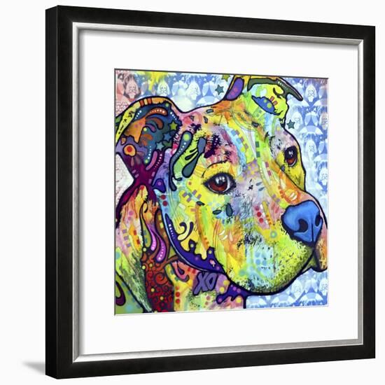 Thoughtful Pit Bull This Years Love 2013 Part 2-Dean Russo-Framed Giclee Print