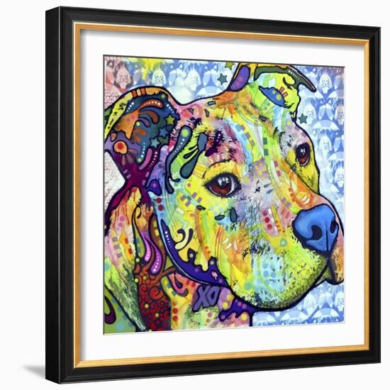 Thoughtful Pit Bull This Years Love 2013 Part 2-Dean Russo-Framed Giclee Print