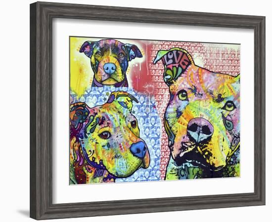 Thoughtful Pit Bull This Years Love 2013 Part 3-Dean Russo-Framed Premium Giclee Print