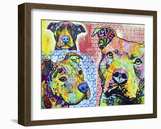 Thoughtful Pit Bull This Years Love 2013 Part 3-Dean Russo-Framed Premium Giclee Print