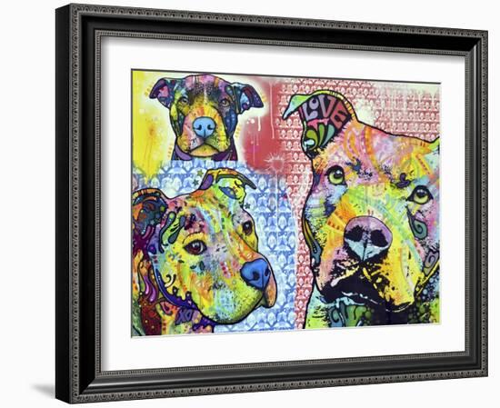 Thoughtful Pit Bull This Years Love 2013 Part 3-Dean Russo-Framed Premium Giclee Print