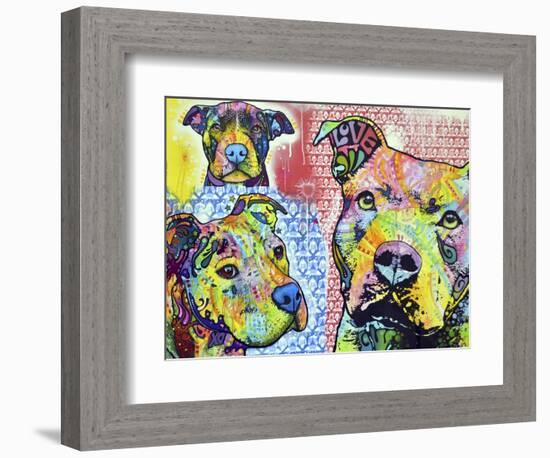 Thoughtful Pit Bull This Years Love 2013 Part 3-Dean Russo-Framed Giclee Print