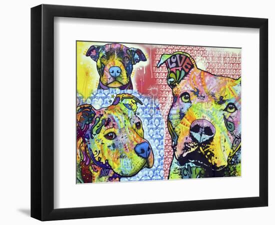 Thoughtful Pit Bull This Years Love 2013 Part 3-Dean Russo-Framed Giclee Print