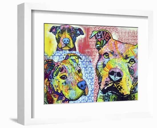 Thoughtful Pit Bull This Years Love 2013 Part 3-Dean Russo-Framed Giclee Print