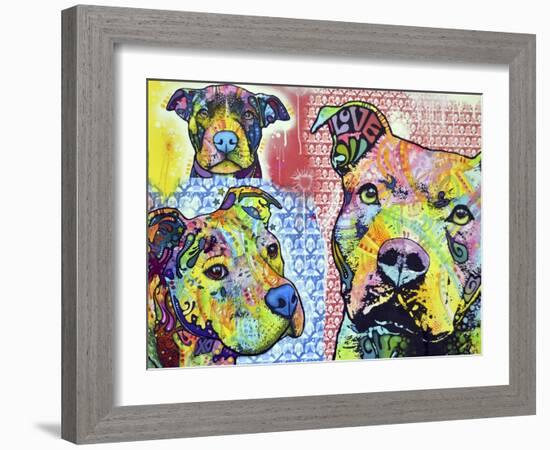 Thoughtful Pit Bull This Years Love 2013 Part 3-Dean Russo-Framed Giclee Print