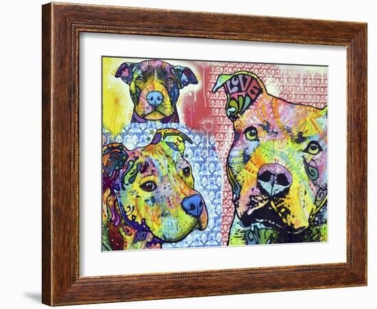 Thoughtful Pit Bull This Years Love 2013 Part 3-Dean Russo-Framed Giclee Print