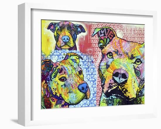 Thoughtful Pit Bull This Years Love 2013 Part 3-Dean Russo-Framed Giclee Print