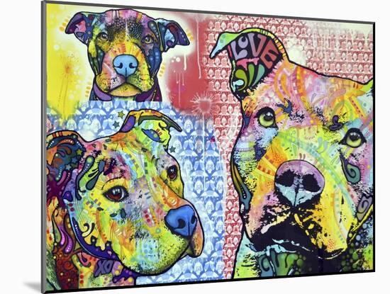 Thoughtful Pit Bull This Years Love 2013 Part 3-Dean Russo-Mounted Giclee Print