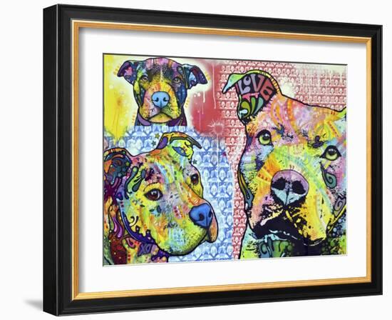 Thoughtful Pit Bull This Years Love 2013 Part 3-Dean Russo-Framed Giclee Print