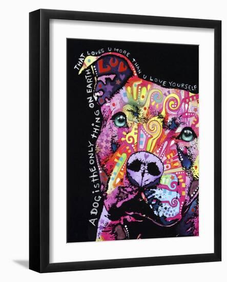 Thoughtful Pit Bull-Dean Russo-Framed Giclee Print
