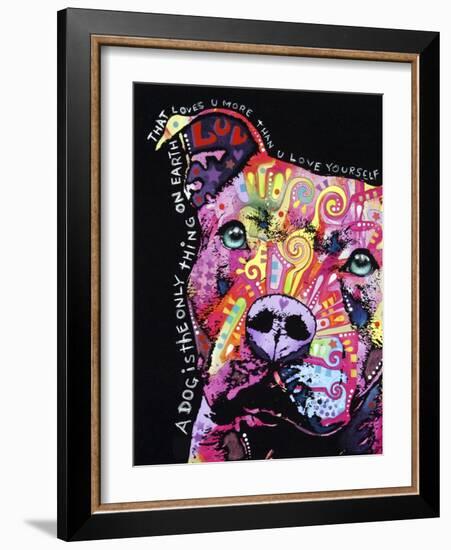 Thoughtful Pit Bull-Dean Russo-Framed Giclee Print