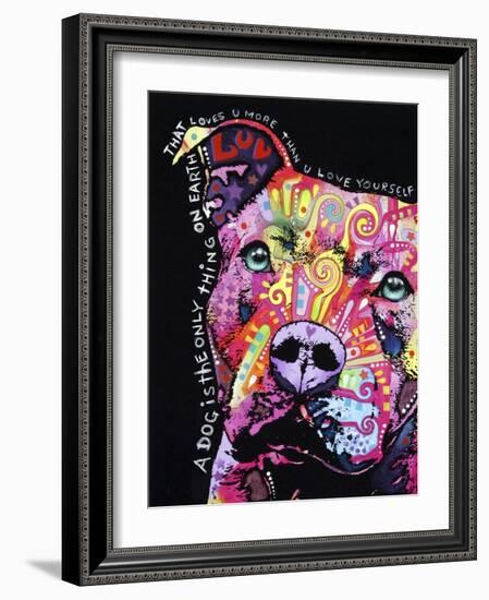 Thoughtful Pit Bull-Dean Russo-Framed Giclee Print