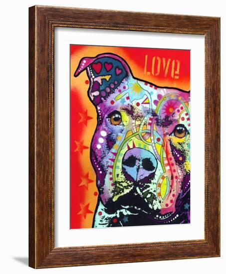 Thoughtful Pitbull-Dean Russo-Framed Giclee Print