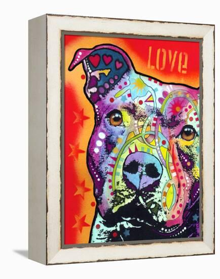 Thoughtful Pitbull-Dean Russo-Framed Premier Image Canvas