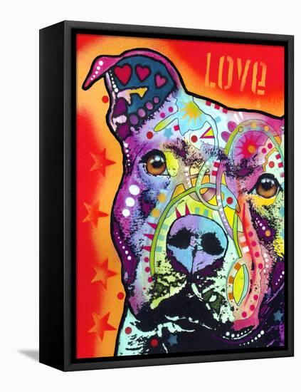 Thoughtful Pitbull-Dean Russo-Framed Premier Image Canvas